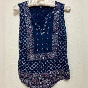 Lucky Brand navy w cream and plum  NWOT, 2/25$ perfect for summer